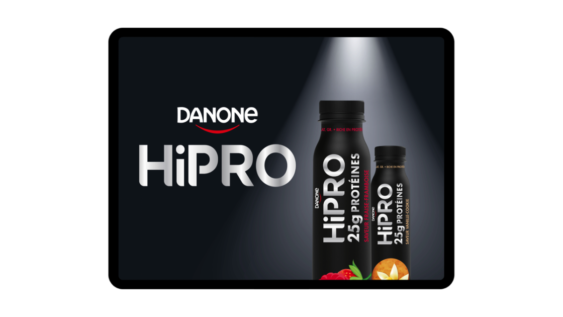 Aide de vente digital pour HIPRO de DANONE